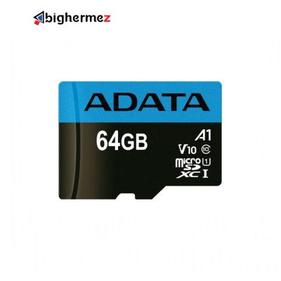 حافظه microSDHC ای410 دیتا مدل V10 R100 W25A DP ظرفیت 64 گیگابایت