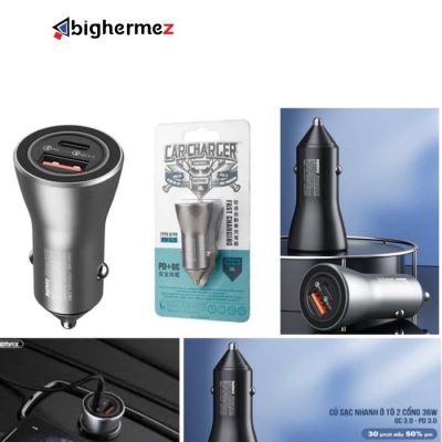 شارژر فندکی 36 وات ریمکس مدل RCC 107 32