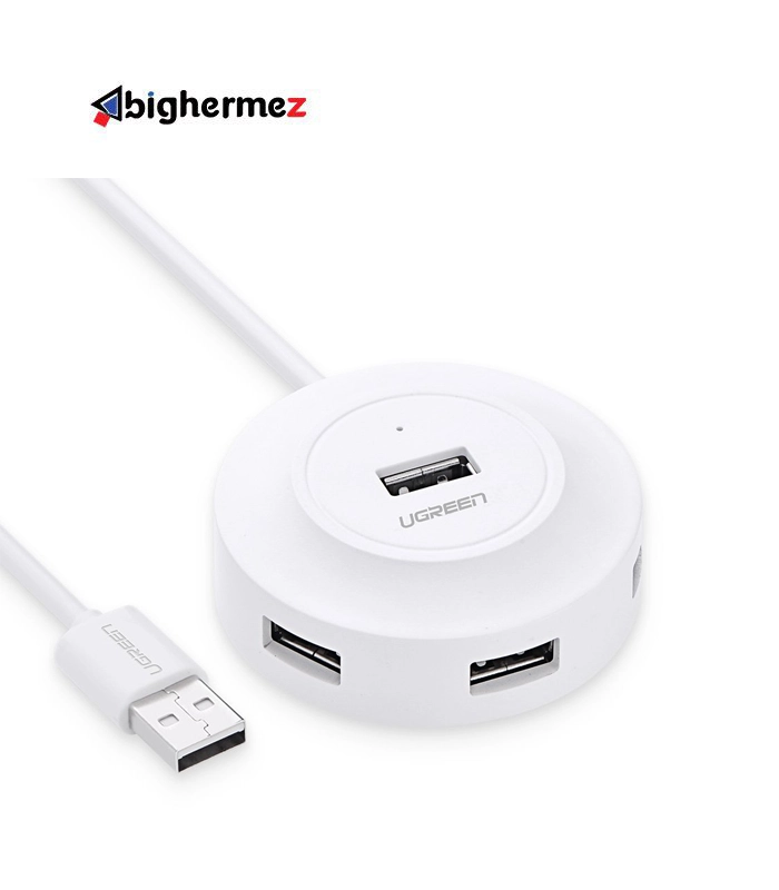 20270 ugreen هاب چهار پورت USB2.0 یوگرین مدل CR106-20270 طول 1 متر - تصویر 1